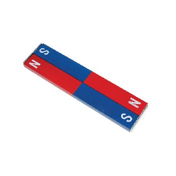 Steel Bar Magnet - Red/Blue (3" x 0.5" x 0.19") Pair