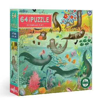 Otters at Play Jigsaw Puzzle (64 piece)
