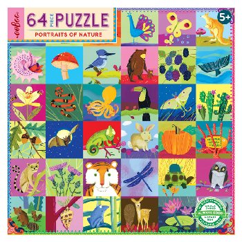 Portraits of Nature Jigsaw Puzzle (64 pieces)