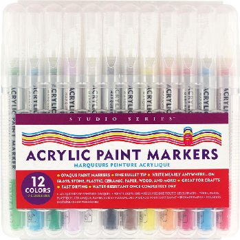 Studio Series Acrylic Paint Marker Set of 12 colors