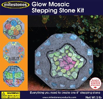 Kids' Glow Mosaic Stepping Stone Kit