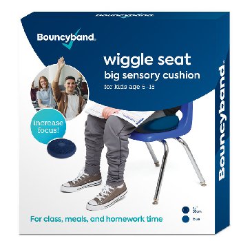 Wiggle Seat for Kids Big Sensory Cushion: Blue