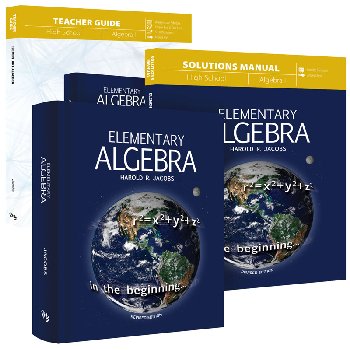 Elementary Algebra (Jacobs) Curriculum Set (softcover)