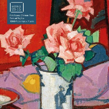 Samuel Peploe: Pink Roses, Chinese Vase: 1000-piece Puzzle (Adult Jigsaw Puzzle National Galleries Scotland)