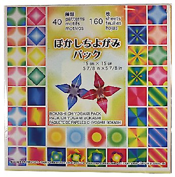Origami Paper - Bokashi Print Chiyogami (5.87" square) - 160 sheets