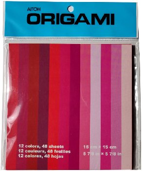 Origami Paper - Shades of Red (5.87 square ) - 48 sheets