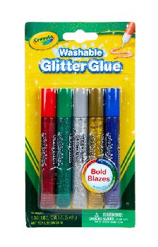 Crayola Washable Glitter Glue - Bold Blazes