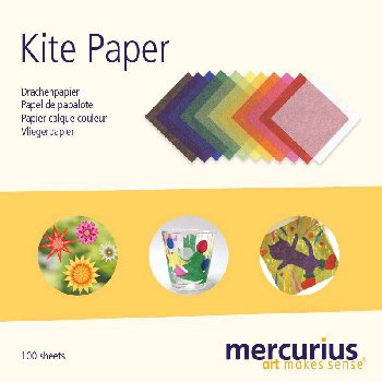 Kite Paper - assorted colors, 100 sheets (22x22 cm)