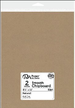 Paper Accents Chipboard - 8.5x11 (Natural 2 pieces)