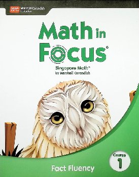 Math in Focus Singapore Math Fact Fluency Grade 6