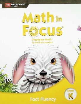 Math in Focus Singapore Math Fact Fluency Grade K