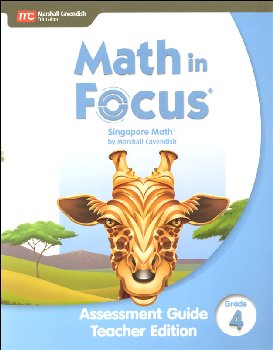 Math in Focus 2020 Assessment Guide Teacher Edition Grade 4
