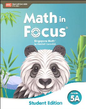 Math in Focus 2020 Student Edition Volume A Grade 5