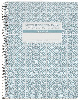 Mosaic Decomposition Dot-Grid Page Book (7.5"x 9.75")