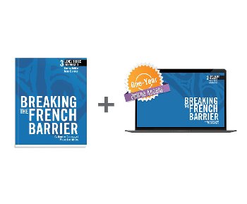 Breaking the French Barrier Level 3 (Advanced) Student Book + Digital Audio & Enhancements Online Access Code - 1 Year S