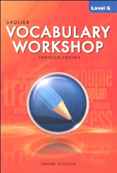 Vocabulary Workshop Enriched Student Edition Grade 12 (Level G)
