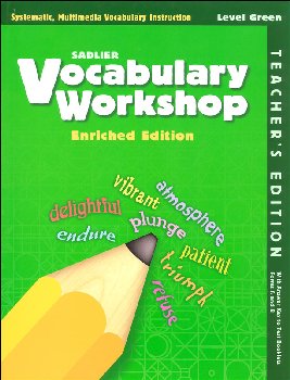 Vocabulary Workshop Enriched Teacher Edition Grade 3 (Green)