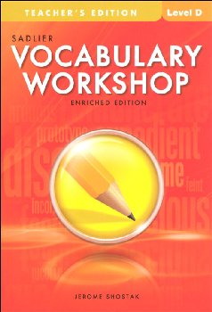 Vocabulary Workshop Enriched Teacher Edition Grade 9 (Level D)