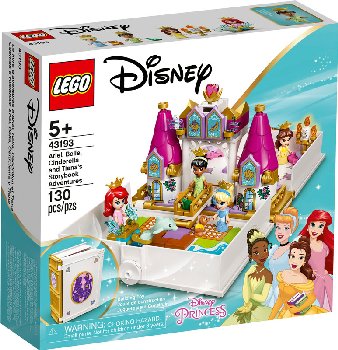 LEGO Disney Princess Ariel, Belle, Cinderella and Tiana's Storybook (43193)