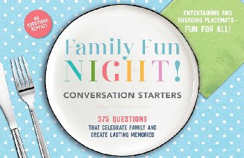 Family Fun Night Conversation Starters Placemats