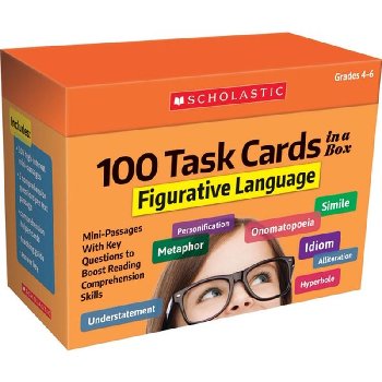 100 Task Cards in a Box: Figurative Language