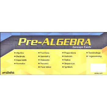 Pre-Algebra Concept Cards