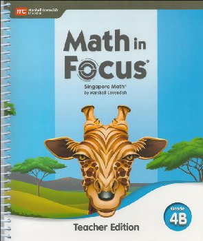 Math in Focus 2020 Teacher Edition Volume B Grade 4