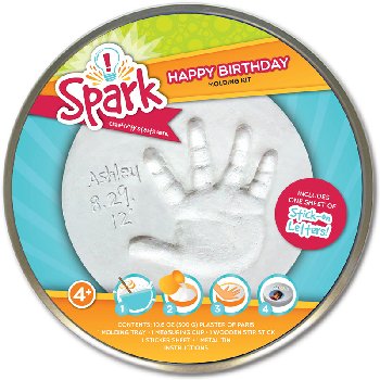 Spark Plaster Happy Birthday Tin - Round