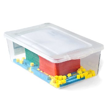 Plastic Differentiated Base Ten Blocks Set (121-piece set)