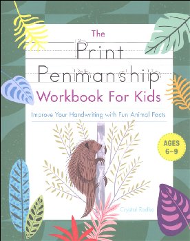 Print Penmanship Workbook for Kids - Improve Your Handwriting with Fun Animal Facts
