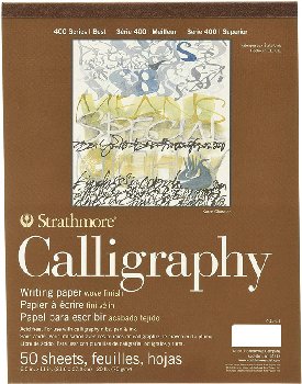 Strathmore Calligraphy White Writing Paper - 400 Series (8.5x11) 50 sheets