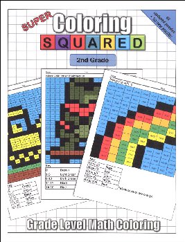 Super Coloring Squared: 2nd Grade