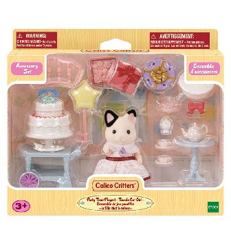 Party Time Playset - Tuxedo Cat Girl (Calico Critters)