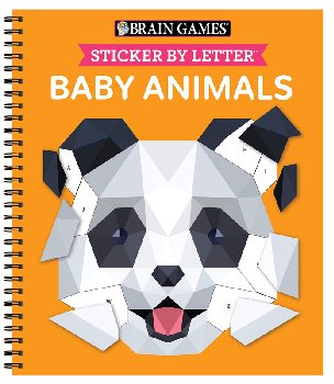 Sticker by Letter: Baby Animals (Brain Games) 52 pages
