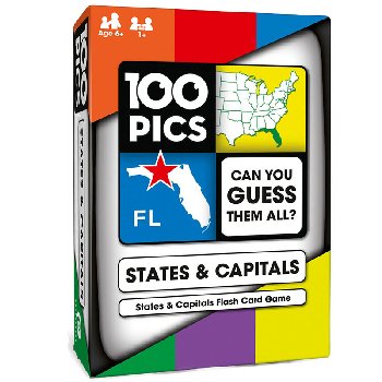 100 PICS US States and Capitals Game