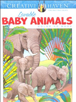 Lovable Baby Animals Coloring Book (Creative Haven)