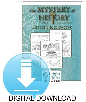 Mystery of History Volume 2 Coloring Pages Digital Download
