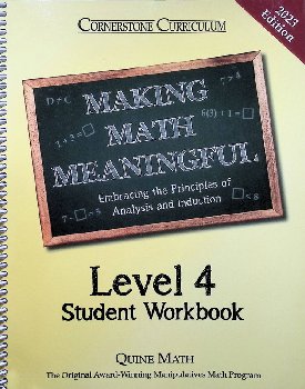 Making Math Meaningful 4 Student Workbook (2022 edition)
