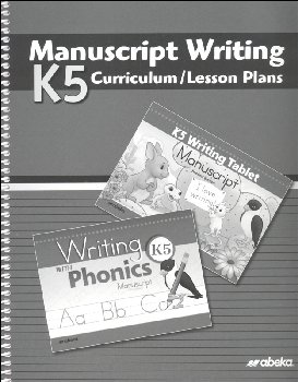 K5 Manuscript Writing Curriculum Lesson Plans