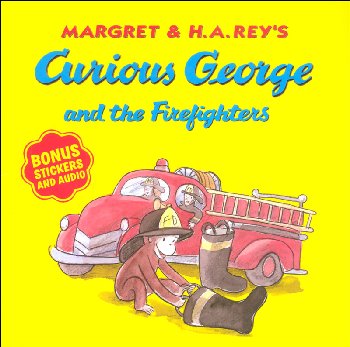Curious George and the Firefighters (with Bonus Stickers and Audio)