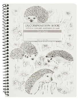 Hedgehogs Decomposition Dot-Grid Book (7.5x9.75)