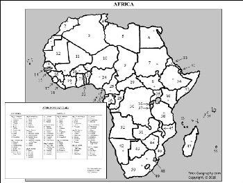 Trick Geography: Africa Review Card