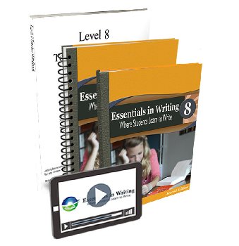 Essentials in Writing Level 8 Bundle with Assessment 2nd Edition (Online Video Subscription, Textbook, Assessment and Te