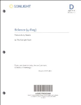 Science Level D 4-Day Extra Activity Sheets (2022)