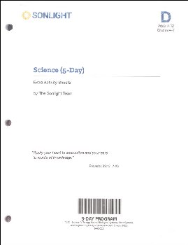Science Level D 5-Day Extra Activity Sheets (2022)
