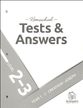 Answers Bible Curriculum Homeschool: 2-3 Tests and Answers: Year 1