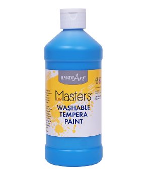 Little Masters Washable Tempera Paint - Light Blue (16 oz)