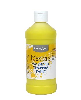 Little Masters Washable Tempera Paint - Yellow (16 oz)