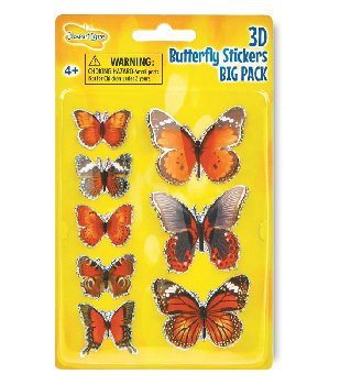 3D Butterfly Stickers Big Pack
