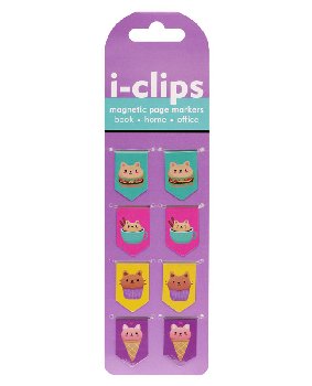 i-Clips Kawaii Cats Magnetic Page Markers